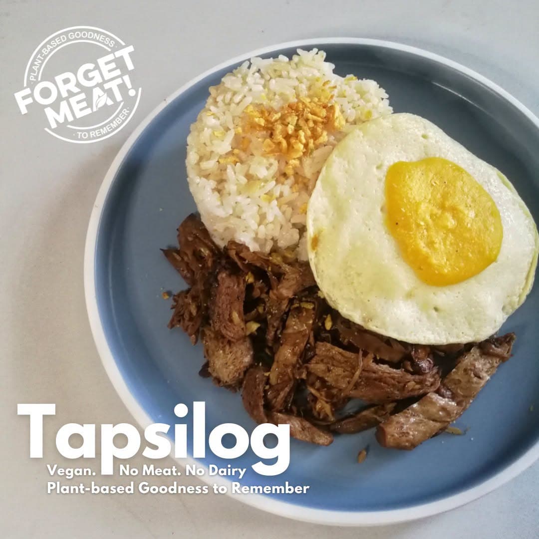 Forget Meat! plant-based Tapsilog